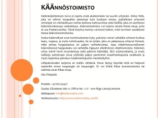 k nn stoimisto