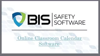 Online Classroom Calendar Software