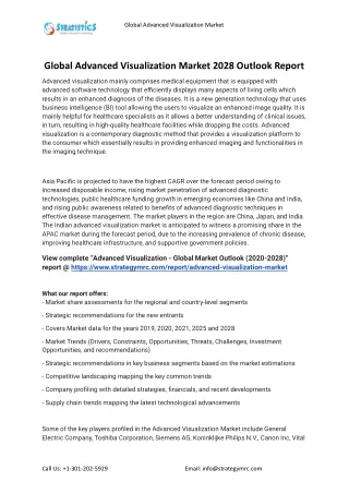global advanced visualization market