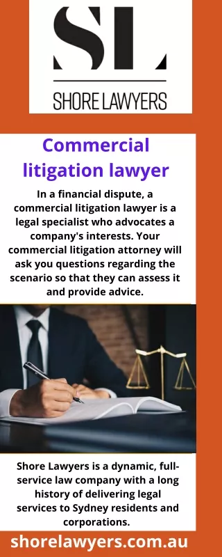 commercial litigation lawyer in a financial