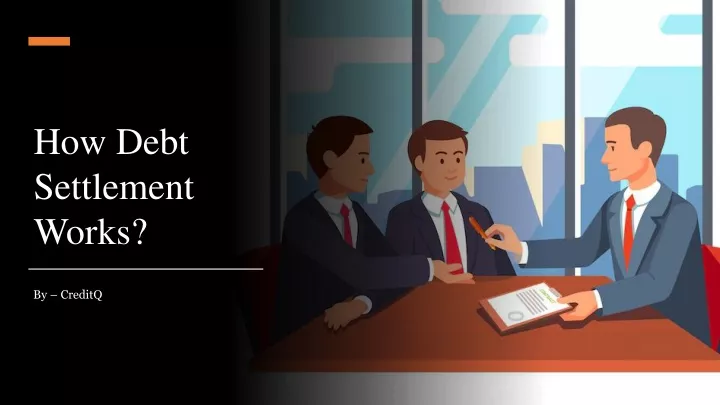 how debt settlement works