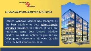 Best residential glass repair in Ottawa | Ottawa Window Medics