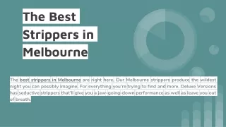 The Best Strippers in Melbourne