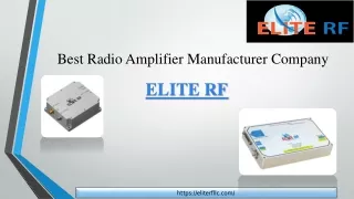 Best Radio Amplifier Manufacturer Company