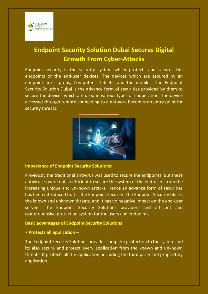 endpoint security solution dubai secures digital