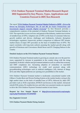 usa outdoor payment terminal market research