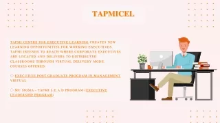 TAPMICEL: Executive Post Graduate Program in Management