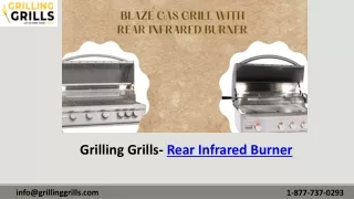 grilling grills rear infrared burner