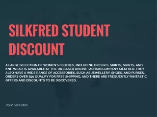 silkfred student discount