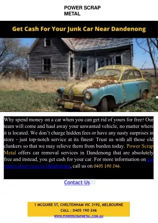 power scrap metal