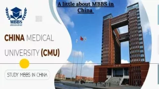 a little about mbbs in china