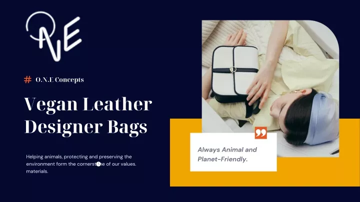 o n e concepts vegan leather designer bags