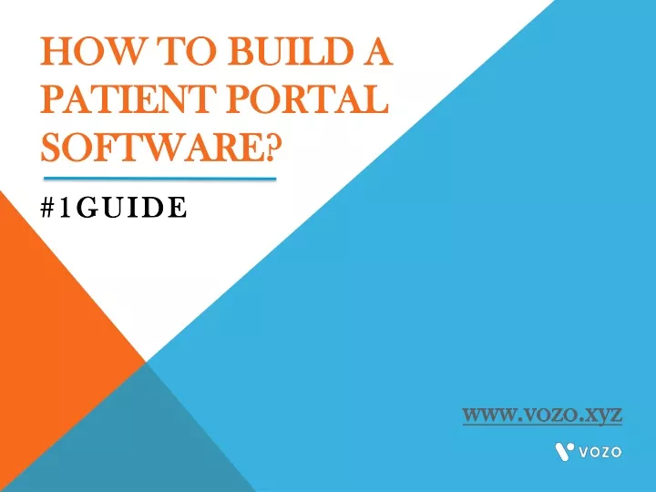 how to build a patient portal software