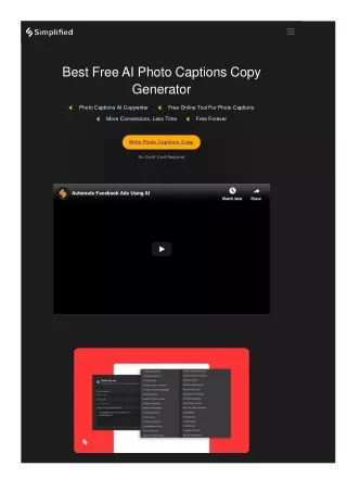best free ai photo captions copy generator photo