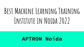 best machine learning training institute in noida 2022