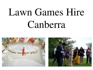 Lawn Games Hire Canberra