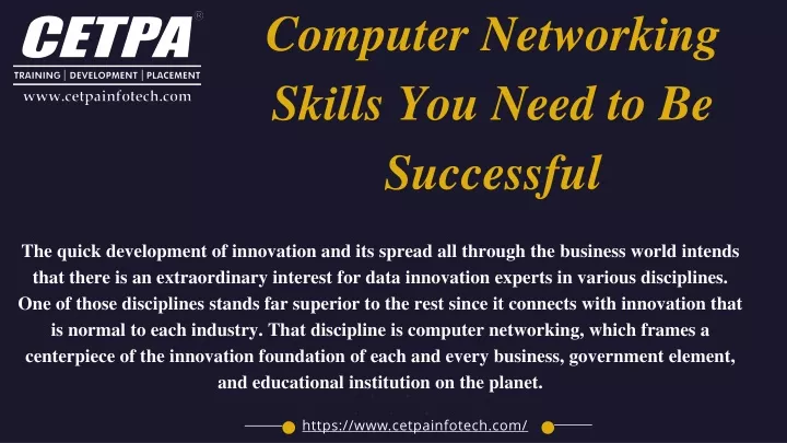 computer networking skills you need