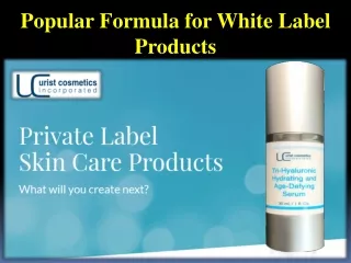 popular formula for white label products