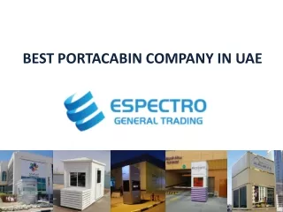 best portacabin company in uae