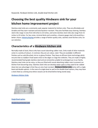 keywords hindware kitchen sink double bowl