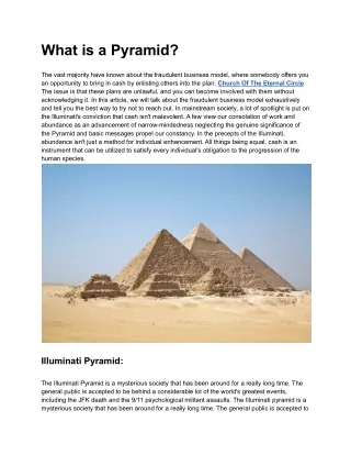 What is a Pyramid