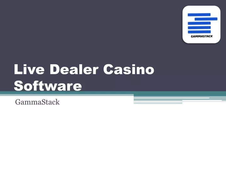 live dealer casino software
