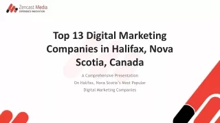 Top 13 Digital Marketing Companies in Halifax, Nova Scotia, Canada