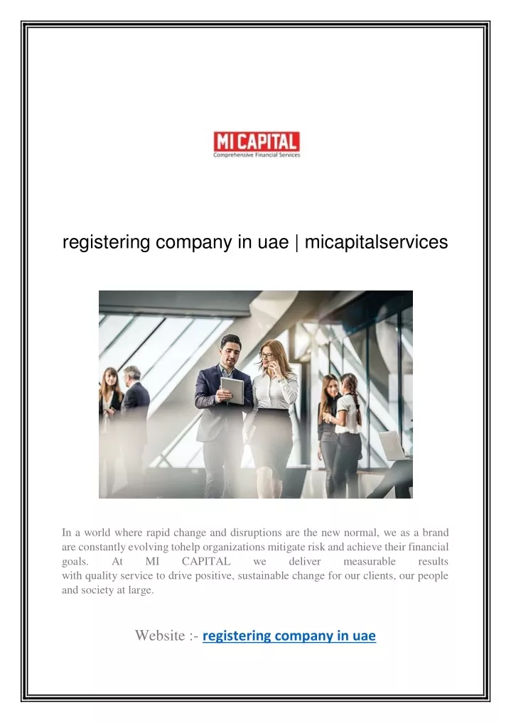 registering company in uae micapitalservices