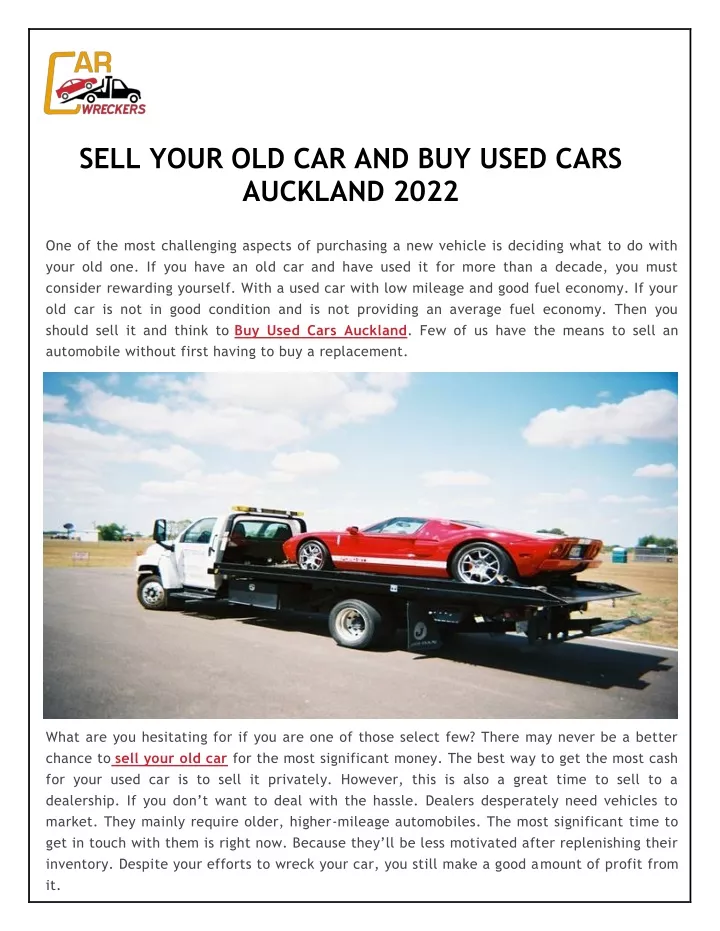 sell your old car and buy used cars auckland 2022