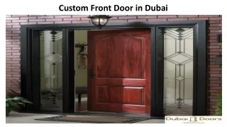 Custom Front Doors In Dubai