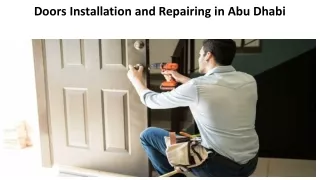Doors Installation And Repairing In Abu Dhabi