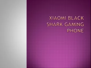 xiaomi black shark gaming phone
