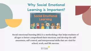 Why Social Emotional Learning is Important