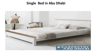 Single  Bed In Abu Dhabi