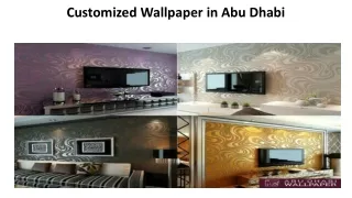 Customized Wallpaper In Abu Dhabi