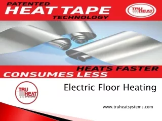 Electric floor heating