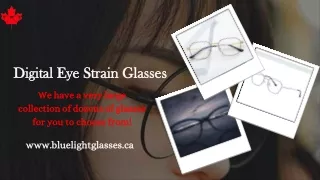 Digital Eye Strain Glasses