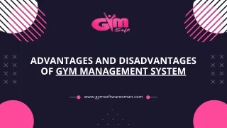 advantages and disadvantages of gym management