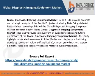 global diagnostic imaging equipment market