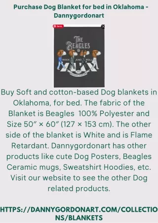 purchase dog blanket for bed in oklahoma