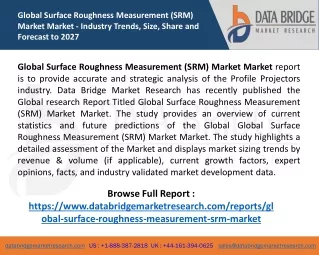 global surface roughness measurement srm market