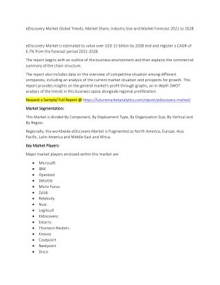ediscovery market global trends market share