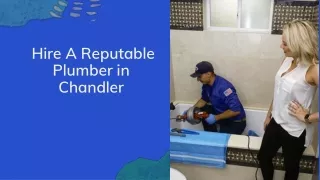 Hire A Reputable Plumber in Chandler
