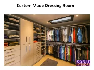 custom made dressing room