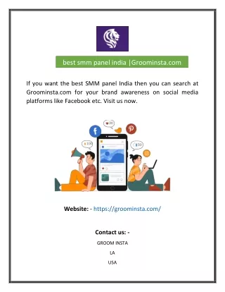 best smm panel india groominsta com