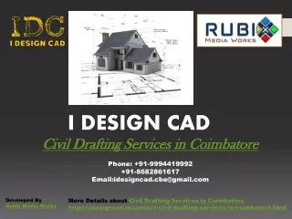 i design cad civil drafting services in civil