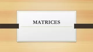 matrices