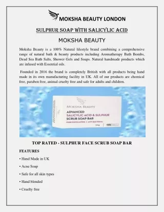 Sulphur Soap with Salicylic Acid