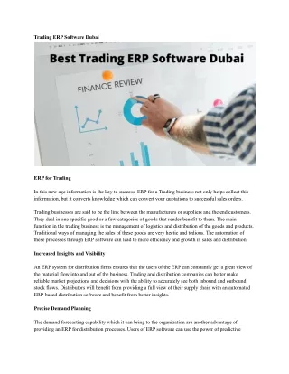 trading erp software dubai
