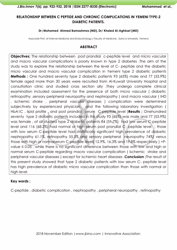 j bio innov 7 6 pp 922 932 2018 issn 2277 8330